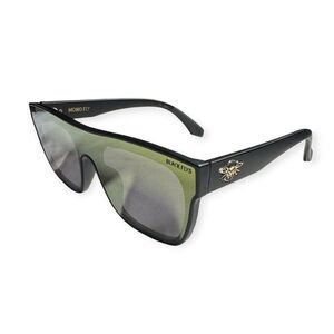 Black Flys Mono Fly Sunglasses Matte Black w/ Gold Mirror Lens Retro Oversized